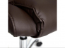 Кресло офисное Bergamo хром коричневый