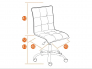 Кресло офисное Zero кожзам оранжевый