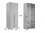 Шкаф двухдверный 102.01 Катрин