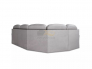 Угловой диван Квин 6 Ultra Smoke правый