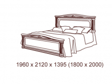 Кровать 2-х спальная 1800*2000 с ортопедом