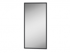 Зеркало настенное в профиле черный (1200)