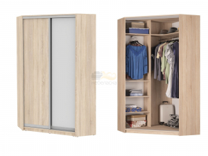 Угловой шкаф-купе Аларти YA-230х1250-3 (D6D5)