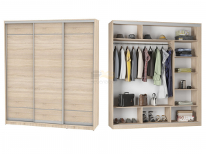 Шкаф-купе Белла B-220х200х60-2 (D7D7D7)