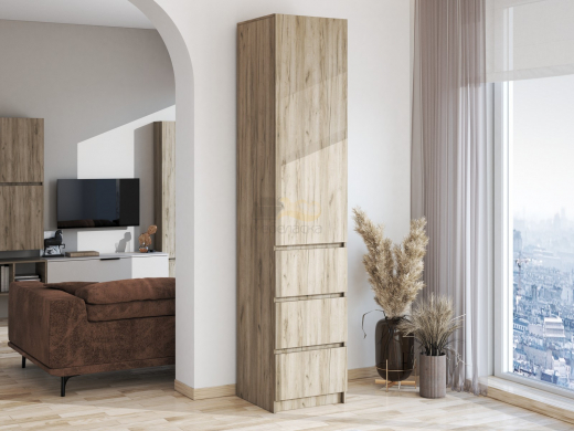 Шкаф ШК-003 с ящиками одностворчатый Бохо
