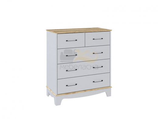Комод Валенсия дуб делано/светло-серый