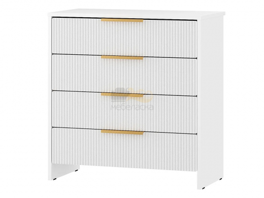 Комод Пандора КМ-02 Белый/жемчужно-белый