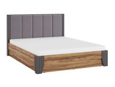 Кровать с мягкой спинкой и ПМ 1400 Моника мод.2.1