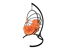 Кокон Веер без ротанга оранжевая подушка